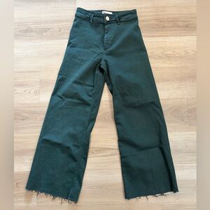 Zara Green Straight Leg Jeans